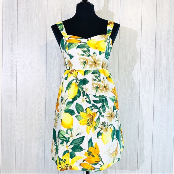Marled reunited clothing lemon floral print dress - Picture 2 of 3